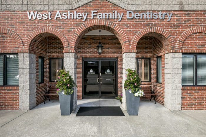 west ashley family dentistry office exterior